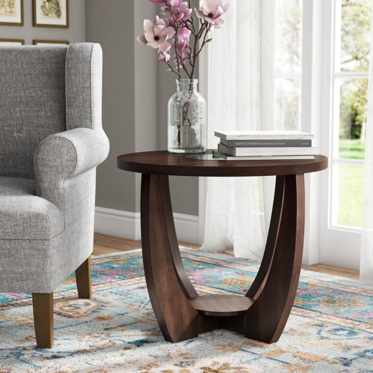 Red Barrel Studio® Aberfeld 22'' Tall Pedestal End Table & Reviews